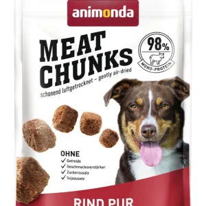 Sparpaket 2 x 80 g Animonda Meat Chunks Rind pur Hunde Snack Knallerangebot